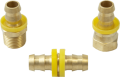 Push-on barb fittings