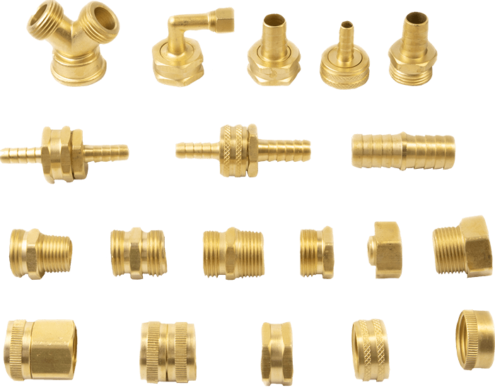 Garden hose fittings Manek Metalcraft